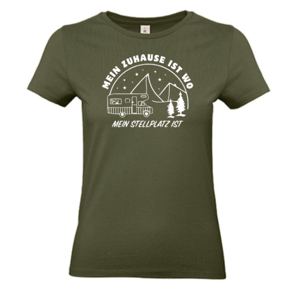 T-Shirt "Zuhause ist, wo mein Stellplatz ist"